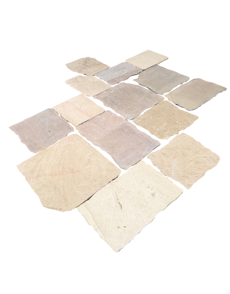 Maison Leon Van den Bogaert Authentischer Burgunder Kalksteinboden – unregelmäßige mittelalterliche Natursteinplatten