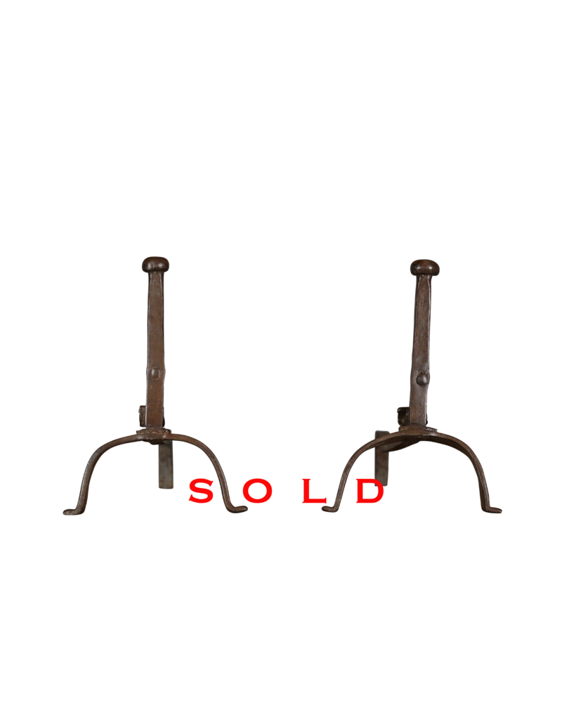 Maison Leon Van den Bogaert Extra Heavy Andiron — 45 cm High