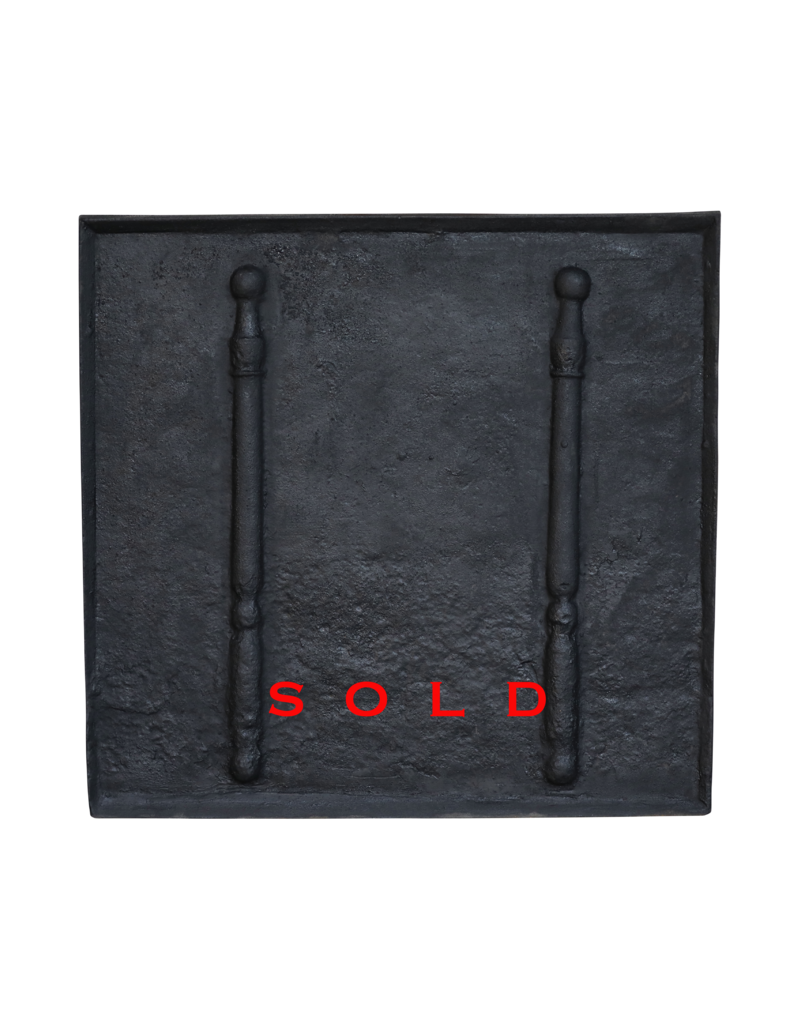 Maison Leon Van den Bogaert Blacked Cast Iron Fire-Back
