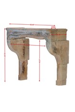 Chimenea Luis XIV en piedra con pátina provenzal – 149 cm