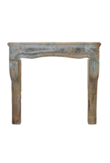 Late 17th Century French Louis XIV Limestone Mantel with Exceptional Provençal Patina – 149 cm Wide