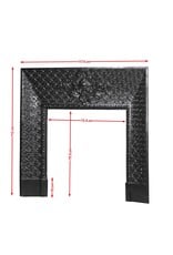 Maison Leon Van den Bogaert Gietijzeren binnenkader in Franse stijl met mascaron — 117,5 cm