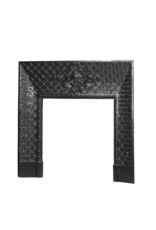 Maison Leon Van den Bogaert Marco interior de chimenea de hierro con mascarón — 117,5 cm