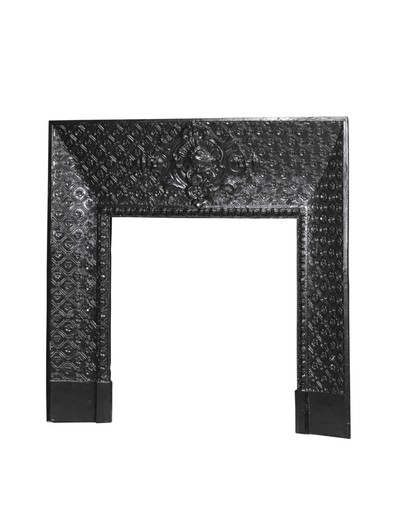 Maison Leon Van den Bogaert Gietijzeren binnenkader in Franse stijl met mascaron — 117,5 cm
