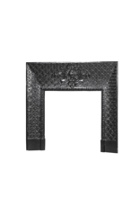 Maison Leon Van den Bogaert Marco interior de chimenea de hierro con mascarón — 117,5 cm