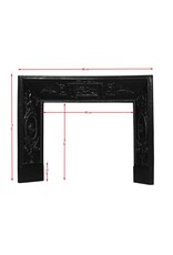 Maison Leon Van den Bogaert Marco interior de chimenea con medallones y aves — 96 cm
