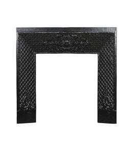 Maison Leon Van den Bogaert Contrecœur de cheminée en fonte à rosace – 86 cm