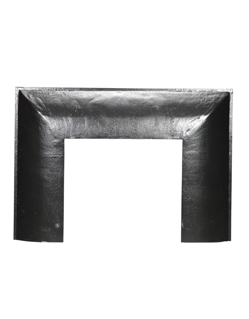 Maison Leon Van den Bogaert Old Cast Iron Fireplace Inner Frame with Wreath and Beading – 142 cm