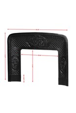 Maison Leon Van den Bogaert Old Cast Iron Fireplace Inner Frame with Putti Medallions – 118 cm