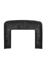 Maison Leon Van den Bogaert Old Cast Iron Fireplace Inner Frame with Putti Medallions – 118 cm