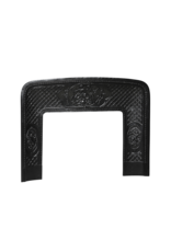 Maison Leon Van den Bogaert Old Cast Iron Fireplace Inner Frame with Putti Medallions – 118 cm