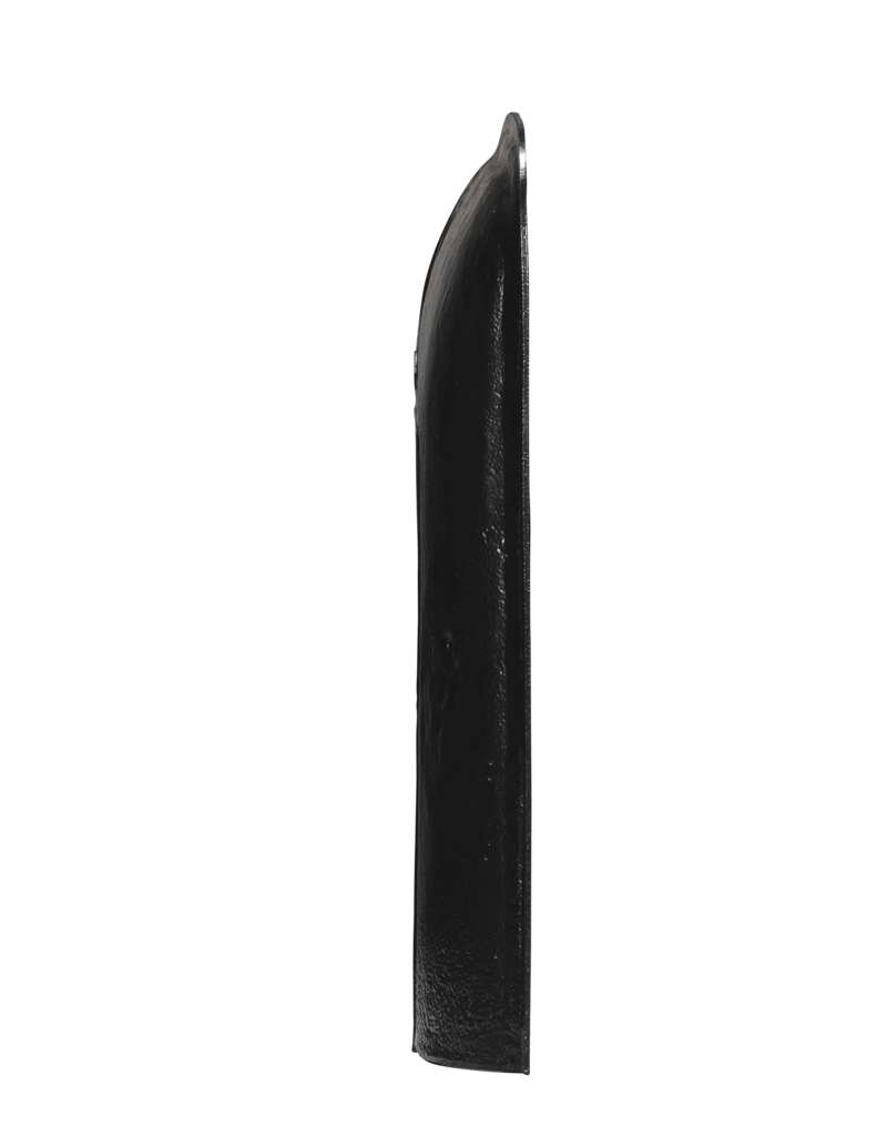 Maison Leon Van den Bogaert Contrecœur ancien en fonte à putti et décor losangé – 118 cm