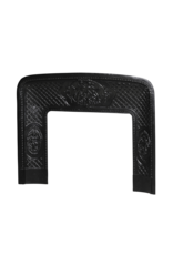 Maison Leon Van den Bogaert Old Cast Iron Fireplace Inner Frame with Putti Medallions – 118 cm