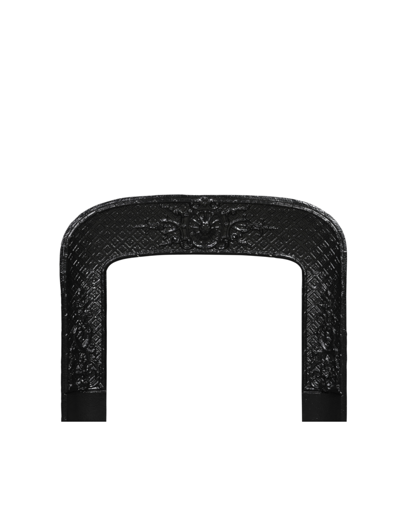 Maison Leon Van den Bogaert Marco interior de chimenea con roseta y rombos en hierro – 94,5 cm