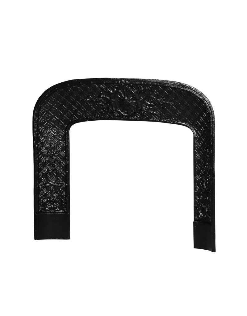 Maison Leon Van den Bogaert Marco interior de chimenea con roseta y rombos en hierro – 94,5 cm
