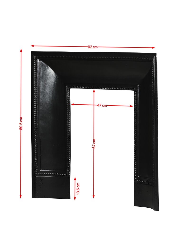 Maison Leon Van den Bogaert Marco interior antiguo de hierro fundido con perlas – 92 cm