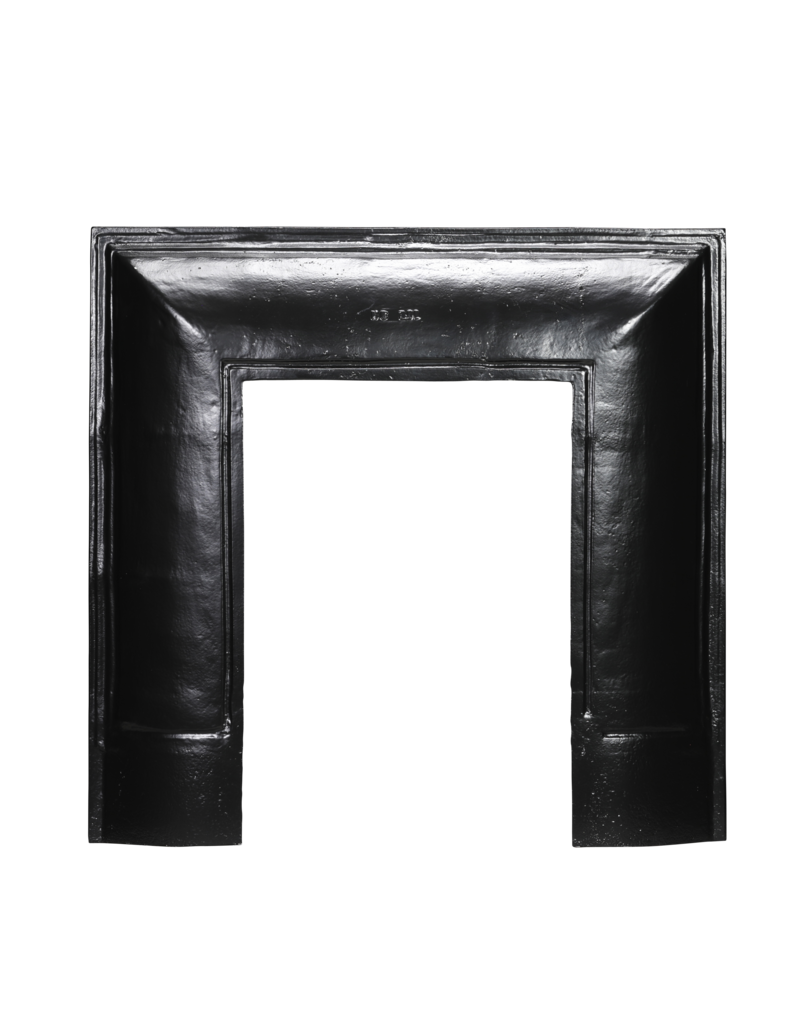 Maison Leon Van den Bogaert Old Cast Iron Fireplace Inner Frame with Beaded Borders – 92 cm