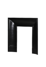 Maison Leon Van den Bogaert Old Cast Iron Fireplace Inner Frame with Beaded Borders – 92 cm