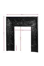 Maison Leon Van den Bogaert Gietijzeren binnenkader 86 cm met muzikale motieven in Louis XVI-stijl