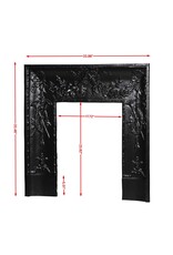Maison Leon Van den Bogaert Gietijzeren binnenkader 86 cm met muzikale motieven in Louis XVI-stijl