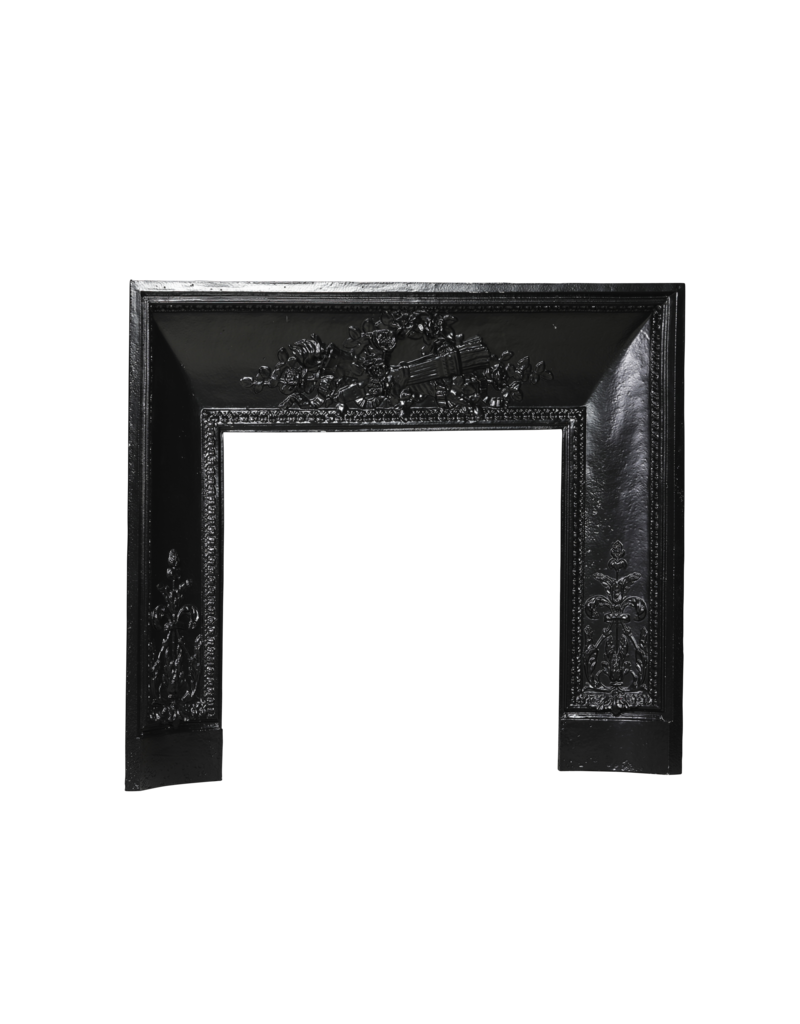 Maison Leon Van den Bogaert Kamininnenrahmen aus Gusseisen, 101 cm, im Directoire-Stil