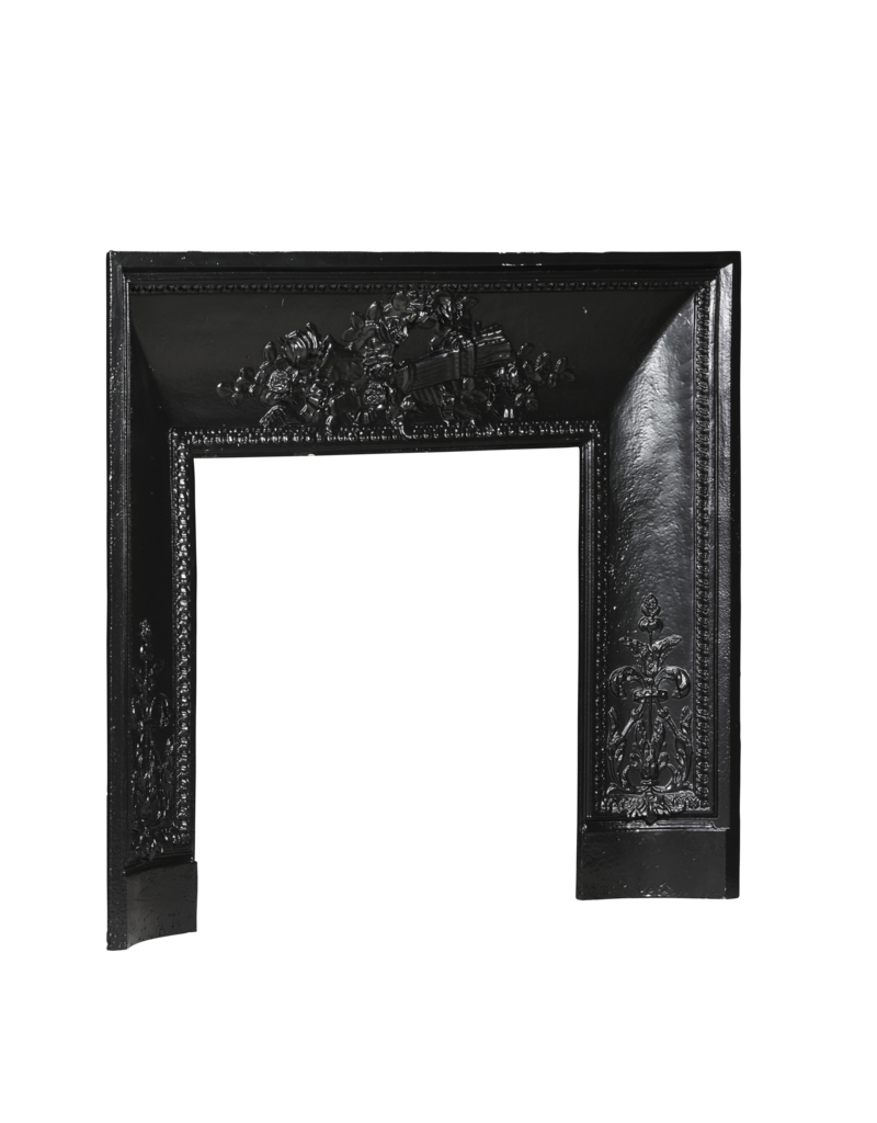 Maison Leon Van den Bogaert Kamininnenrahmen aus Gusseisen, 101 cm, im Directoire-Stil