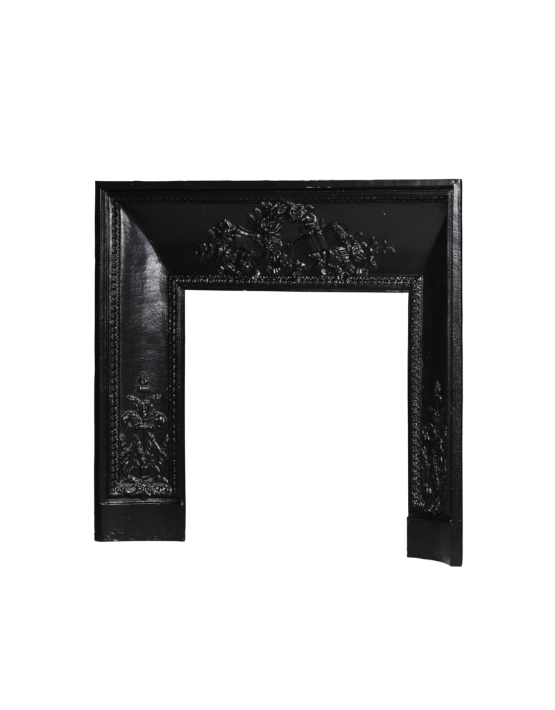 Maison Leon Van den Bogaert Kamininnenrahmen aus Gusseisen, 101 cm, im Directoire-Stil