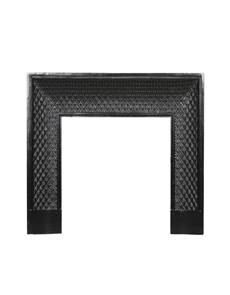 Maison Leon Van den Bogaert Gietijzeren binnenkader 102 cm met ruitpatroon en bloemmotieven
