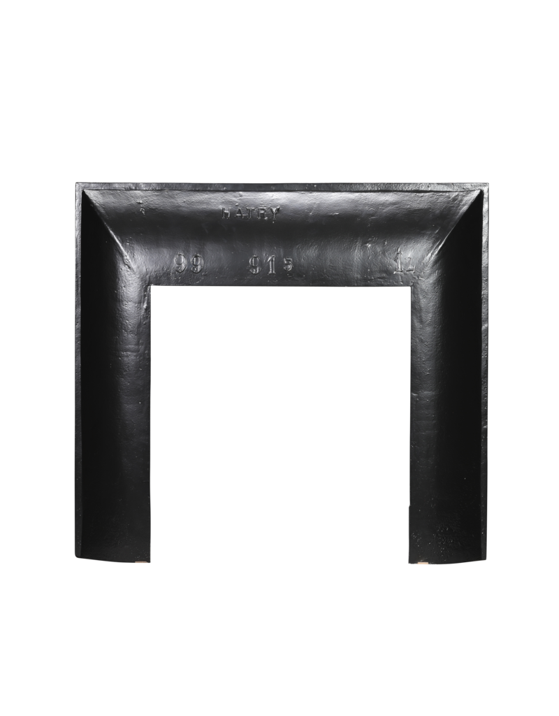 Maison Leon Van den Bogaert Cast Iron Fireplace Inner Frame, 102 cm, with Diamond Pattern