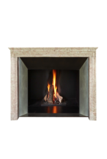 Maison Leon Van den Bogaert 19th-Century Louis XIV Mantel in Pink Burgundy Stone – 141 cm