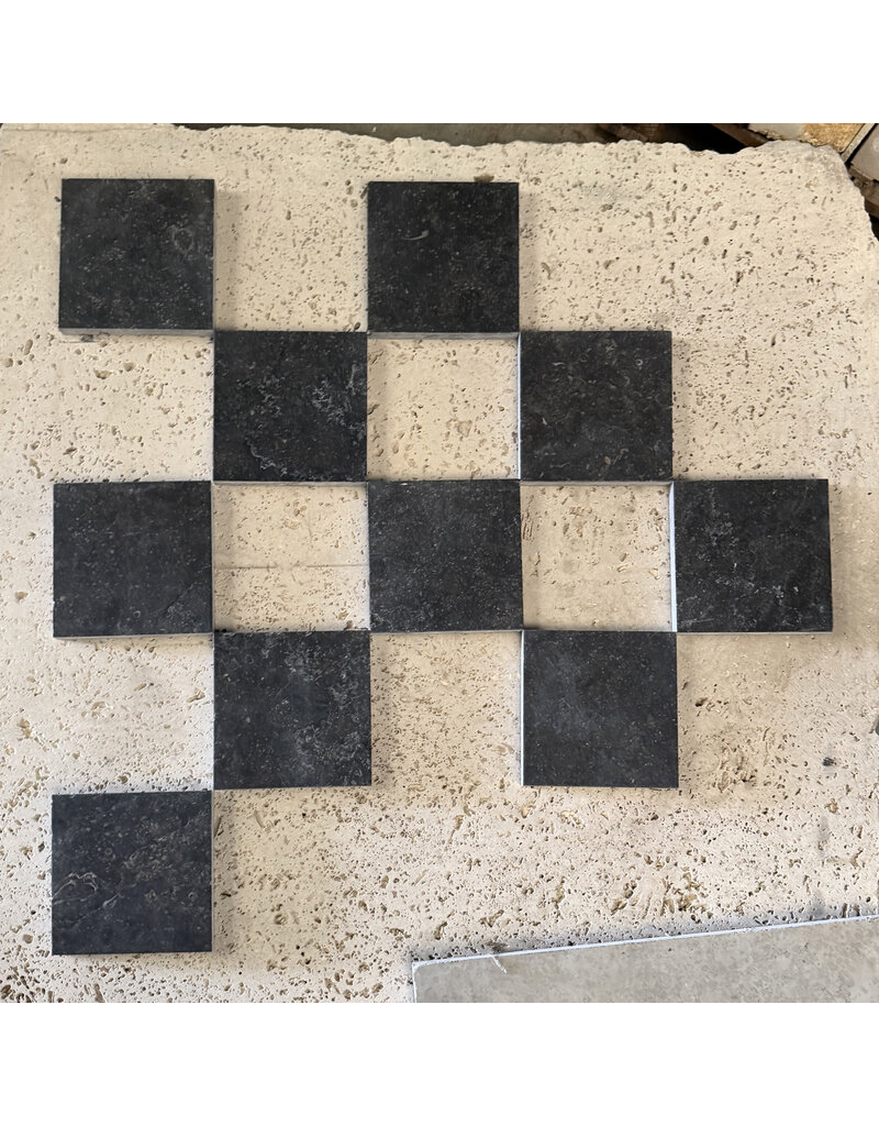 Maison Leon Van den Bogaert Belgian Bluestone Floor Tile – Brushed 20 x 20 cm