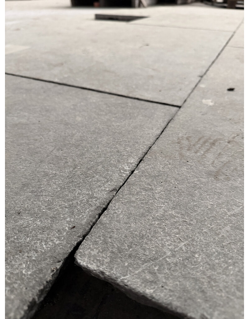 Maison Leon Van den Bogaert Large Belgian Bluestone Flooring – Flamed Surface and Split Edges