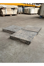 Maison Leon Van den Bogaert Antique Belgian bluestone tiles 38 cm x 38 cm – with hewn edges and beautiful weathering