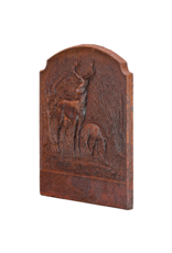 Maison Leon Van den Bogaert Cast Iron Fireback with Stag and Doe – 71 cm x 71 cm