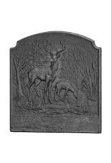 Maison Leon Van den Bogaert Cast Iron Fireback with Stag and Doe – 71 cm x 71 cm
