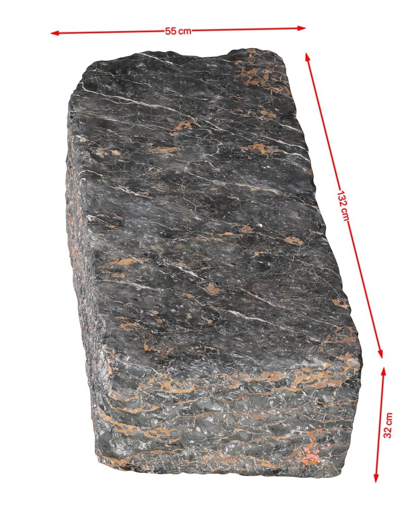 Maison Leon Van den Bogaert Bloque de mármol Port d'Or del siglo XVIII – labrado a mano en cinco caras