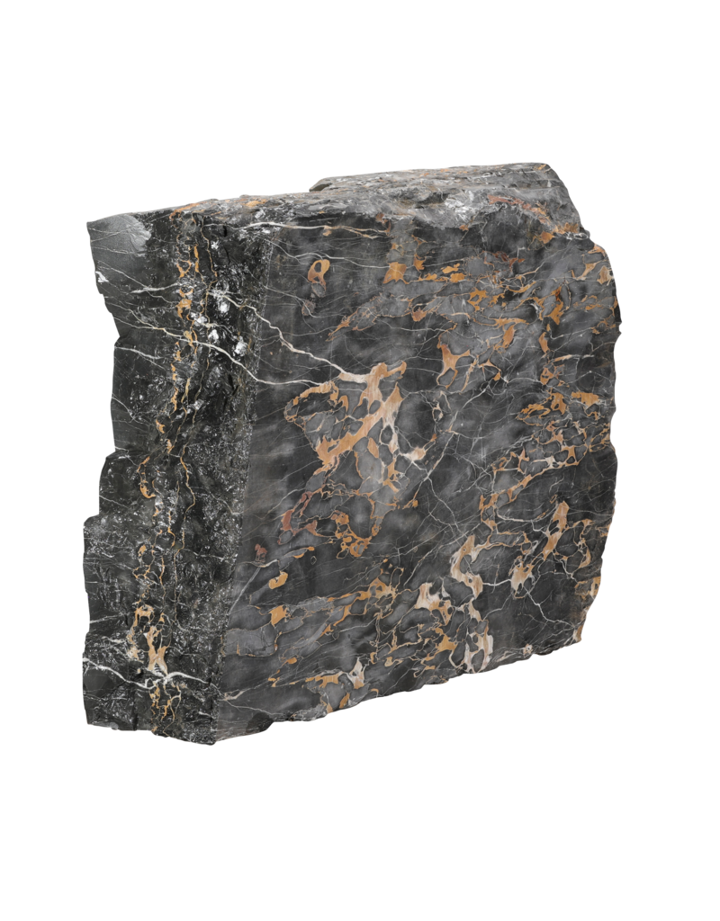 Maison Leon Van den Bogaert 18th-Century Porto d'Oro Marble Block with Golden Veining