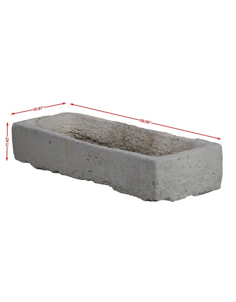 Maison Leon Van den Bogaert Antigua pila de piedra natural francesa – lavabo, fregadero o jardinera