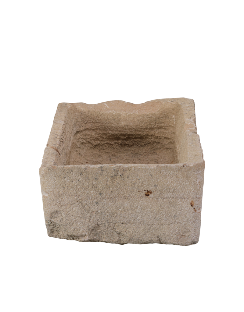 Maison Leon Van den Bogaert Jardinera francesa de piedra Buxy – piedra natural tallada a mano 128 cm