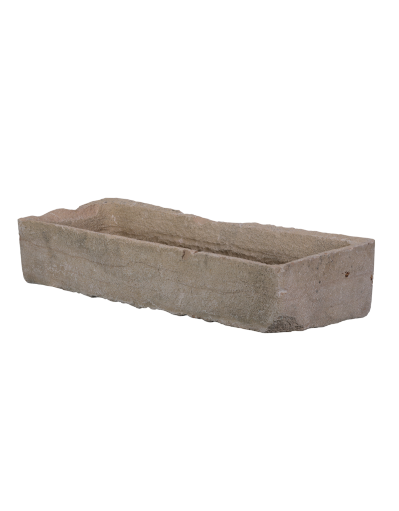 Maison Leon Van den Bogaert Jardinera francesa de piedra Buxy – piedra natural tallada a mano 128 cm