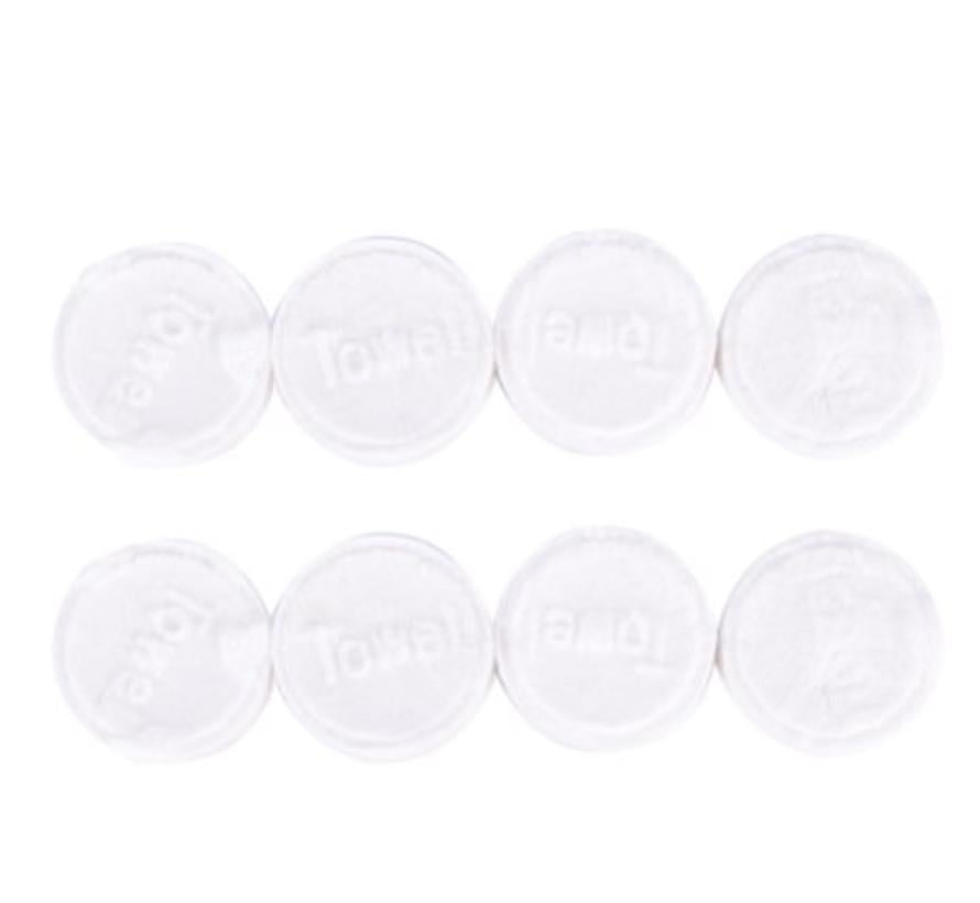 BonQ Compressed Towel - 10 pieces in pill form - 21x25cm