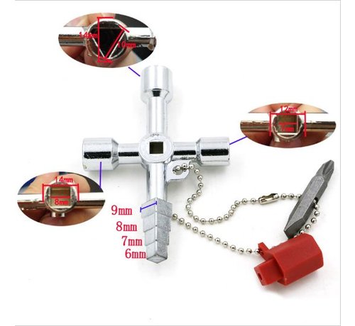 BonQ BonQ Universal Key - 6 in 1 - Multitool