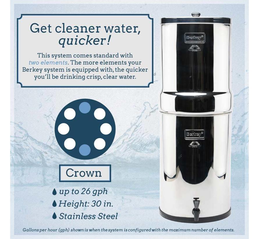 Berkey Crown Water Filter - Up to 98.4 liters per hour