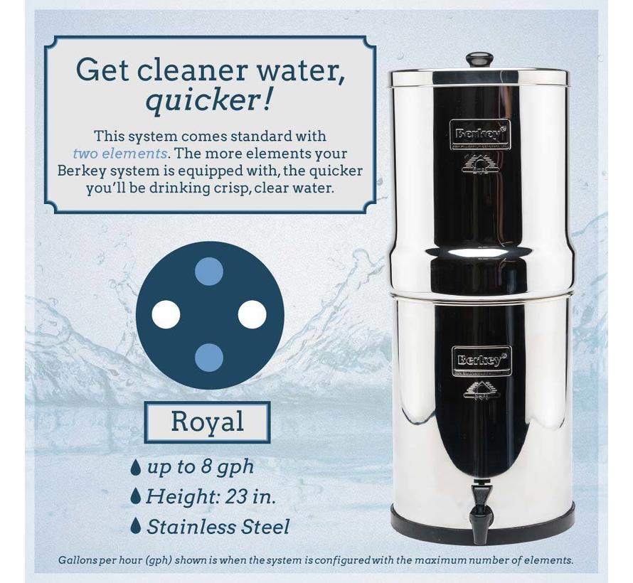 Berkey Royal Water Filter - Up to 26.5 liters per hour