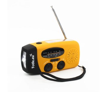Totle Totle Noodradio Essential - 2000mah Powerbank - Solar panel - Wind-up