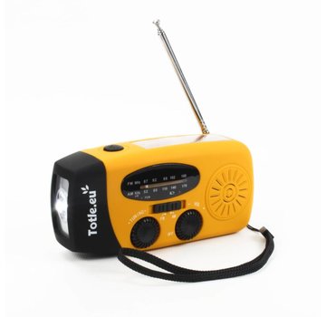 Totle Totle Noodradio Essential - 2000mah Powerbank - Solar panel - Wind-up