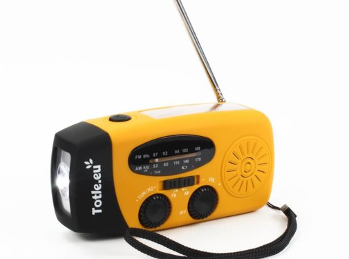 Totle Totle Noodradio Essential - 1000mah Powerbank - Zonnepaneel - Opwindbaar