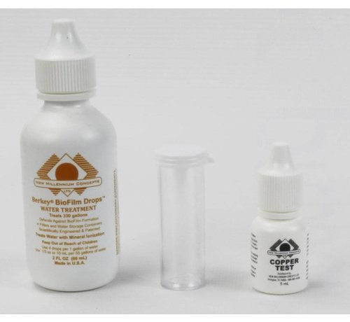 Berkey Waterfilters Berkey Biofilm druppels 60ml -  Zilver & koper Inoden - Voorkomt alggroei