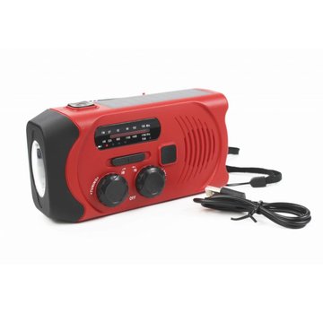 Totle Totle Noodradio Essential Plus - 2000 mAh - Zonnepaneel - Opwindbaar