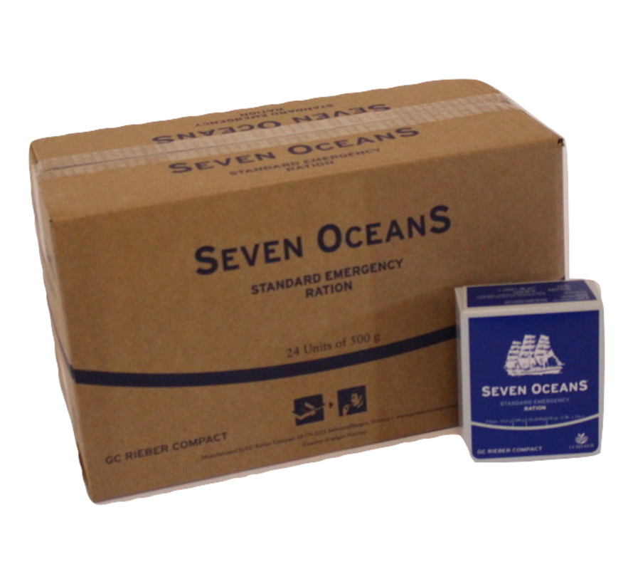 Seven Oceans - Noodrantsoen - 2500 Calorieën - hele doos met 24 stuks